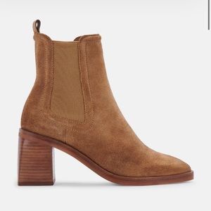 Nearly Sold Out Dolce Vita Lliana Booties in brown suede leather